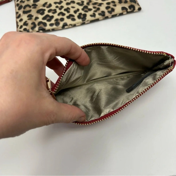 Leopard Print Wristlet Purse with Red Coin Purse - Picture 4 of 9